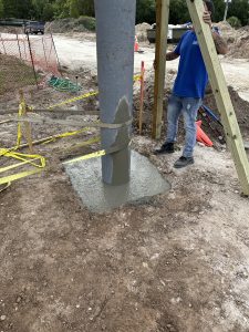 Culver's Brooksville team performing a concrete job, known for their trusted vendor relationships and quality workmanship.
