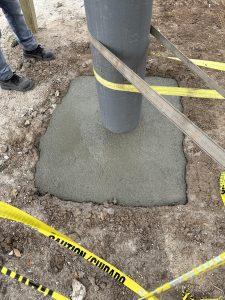 Culver's Brooksville team performing a concrete job, emphasizing trust in their vendor partnerships and excellent workmanship.